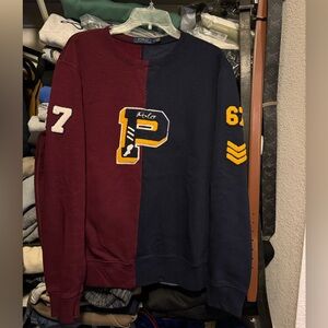 Polo Ralph Lauren Med navy/burgundy chenille patches
